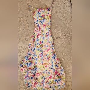 Abercrombie & Fitch Watercolor Floral Midi Dress